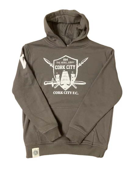 CCFC - Kids Shield Hoody - Grey